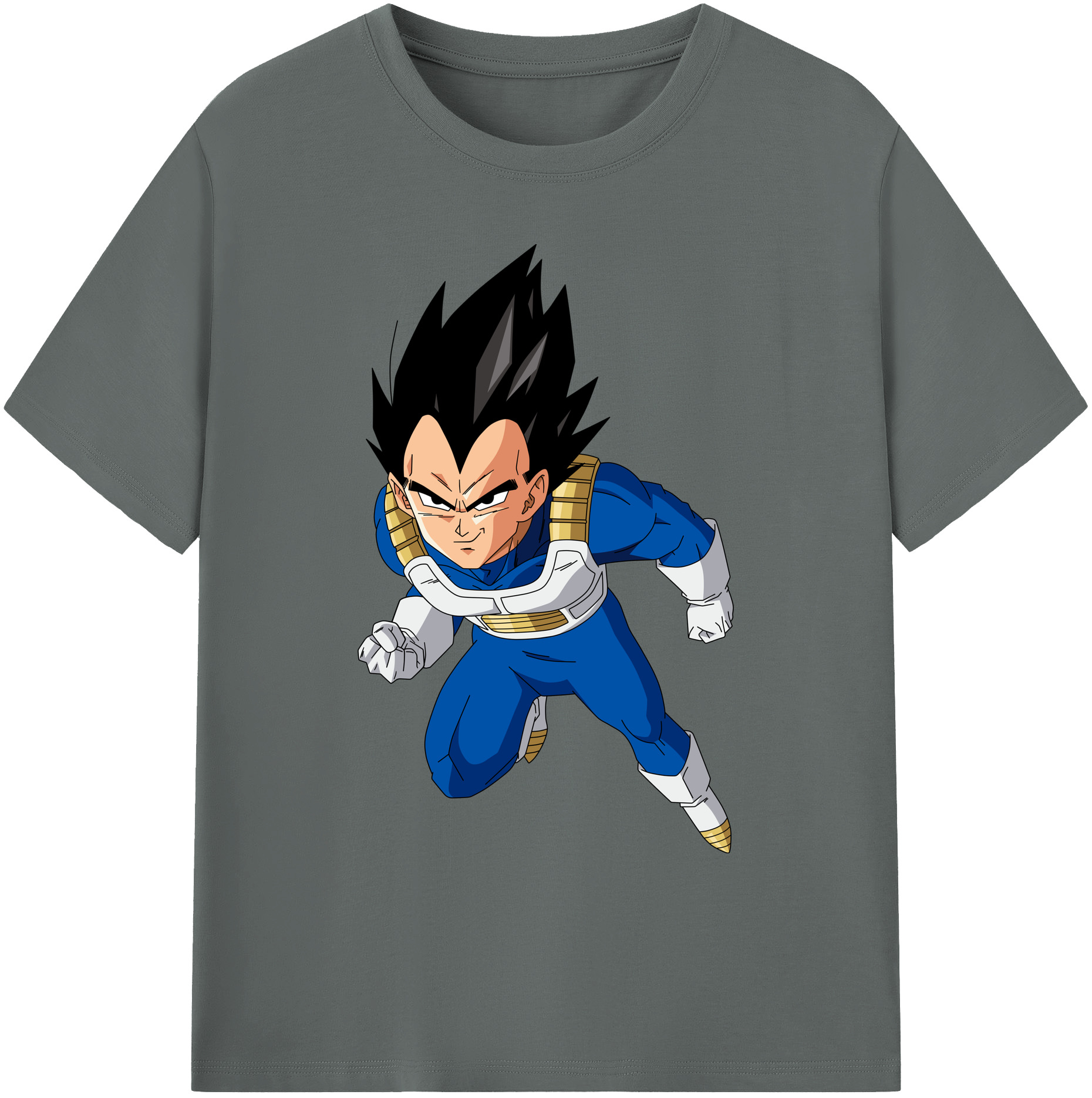 （画像用） ドラゴンボール ベジータ四世（Bejīta Yonsei）DRAGON BALL Vegeta IV 綿100％ メンズ半袖Tシャツ｜肌触りやわらか＆通気性